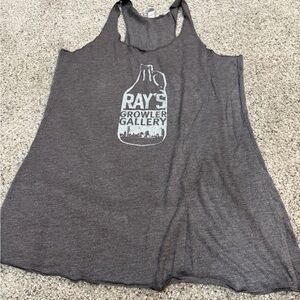 Next Level Apparel Womens Gray Tank Top Size LARGE Ray’s Growler Gallery